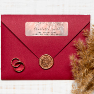 RSVP Wedding Bridal Rose Gold Sweet16th 15th