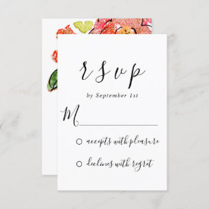 RSVP Wedding Bridal Shower Sweet16th Floral