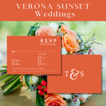 RSVP Wedding Enclosure Verona Sunset Orange