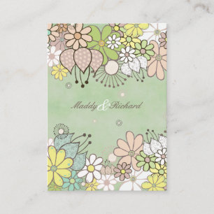 RSVP Wedding Neutral Flowers DIY Custom Cards