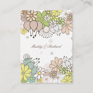 RSVP Wedding Neutral Flowers DIY Custom Cards