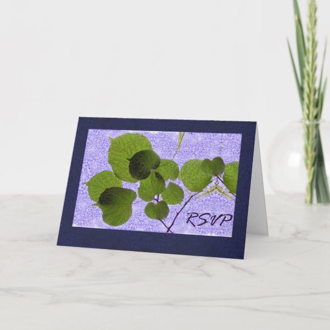 RSVP, Wedding or Vow Renewal, Leaves and Branches Invitation (Front)