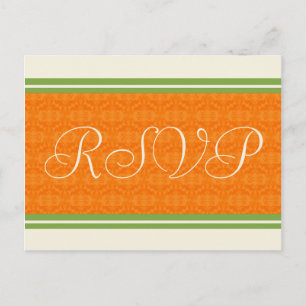 RSVP Wedding Orange Citrus Postcards