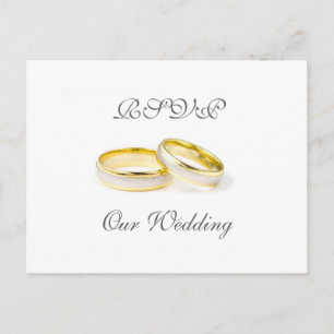 RSVP Wedding Postcard
