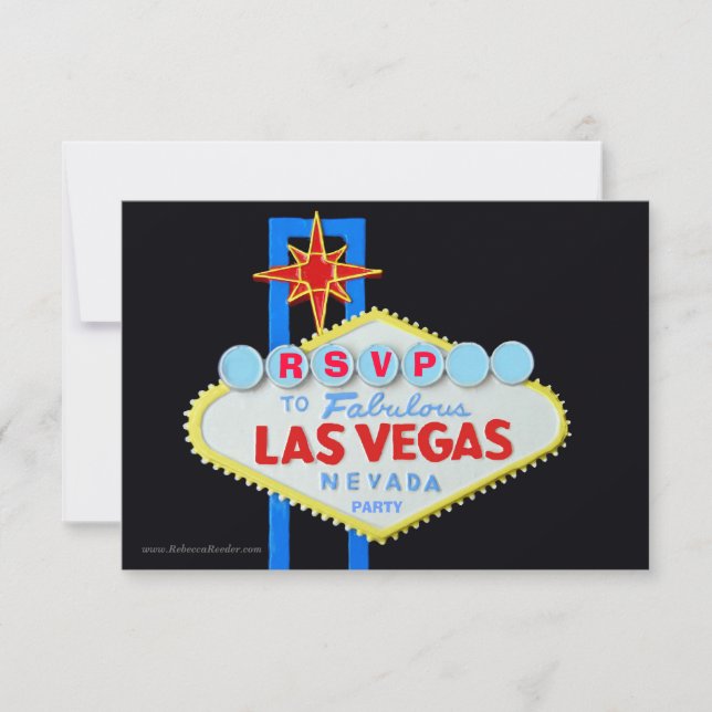 RSVP Wedding Reception Las Vegas Card (Front)