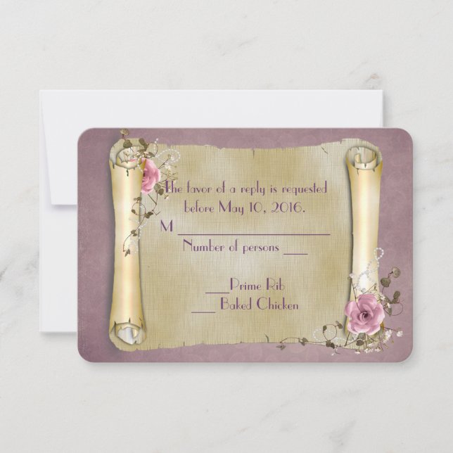 RSVP Wedding Scroll (Front)