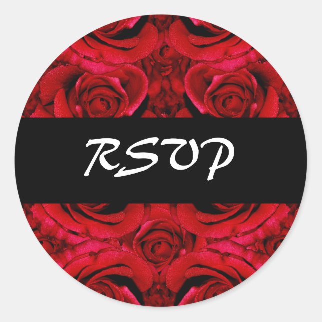 RSVP wedding stickers - customise (Front)