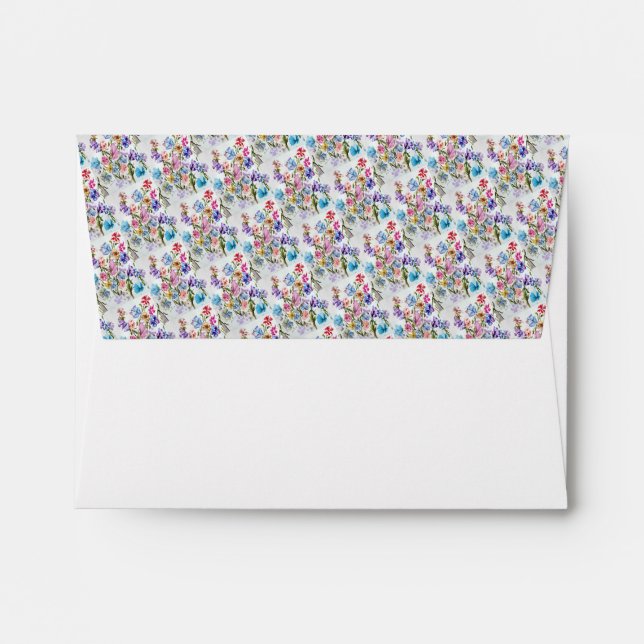 RSVP WHIMSICAL PATTERN ENVELOPES (Back (Top Flap))