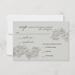 RSVP with 3 Entrée Choices // Vintage Inspired