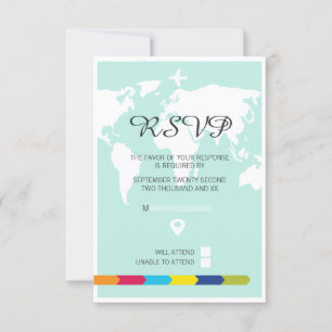 Rsvp World Travel Wedding Card