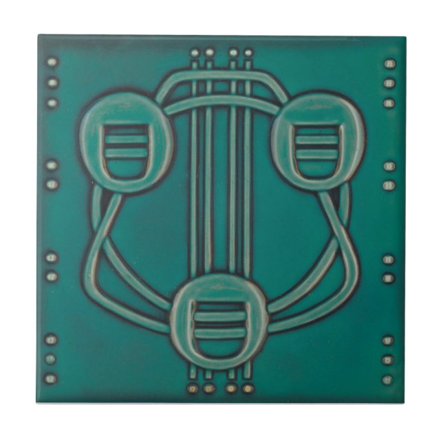 RT024 Faux-Relief Antique Reproduction Tile (Front)