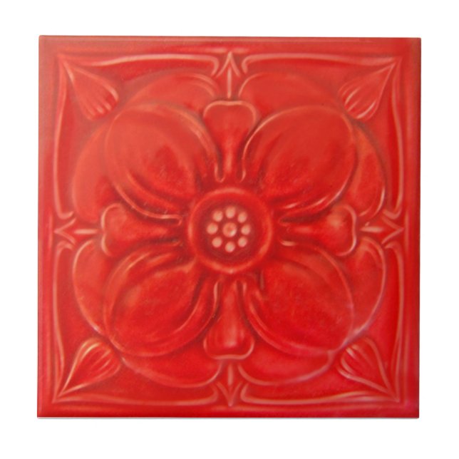 RT025 Faux-Relief Antique Reproduction Tile (Front)