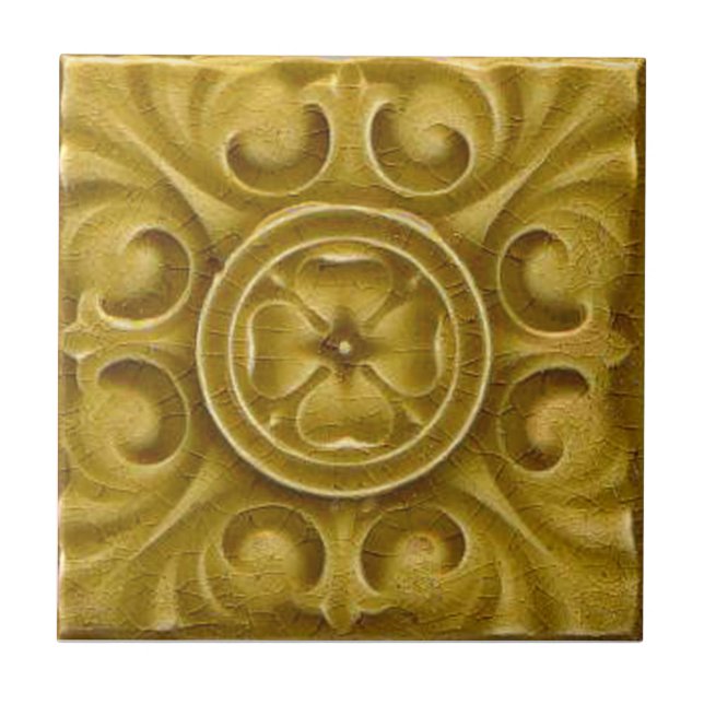 RT055 Faux-Relief Antique Reproduction Tile (Front)