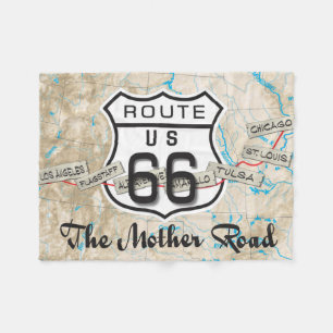 Rt 66 mother road blanket