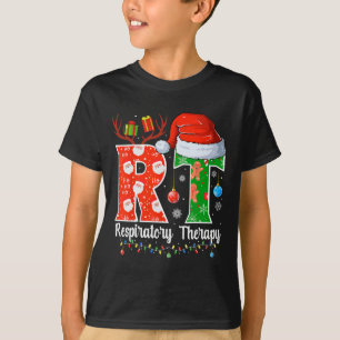 Rt Christmas Respiratory Therapy Christmas Rt Xmas T-Shirt