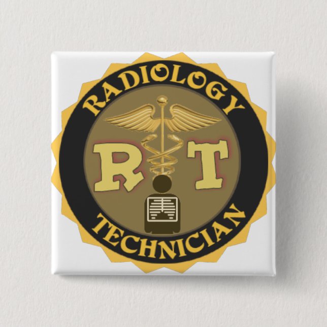 RT RADIOLOGY TECHNICIAN BADGE - LOGO (Front)