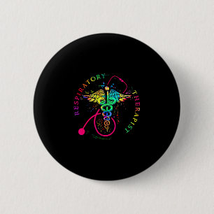 Rt respiratory therapy therapist funny rt care 6 cm round badge