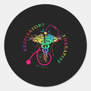 RT Respiratory Therapy Therapist Funny RT Care Classic Round Sticker