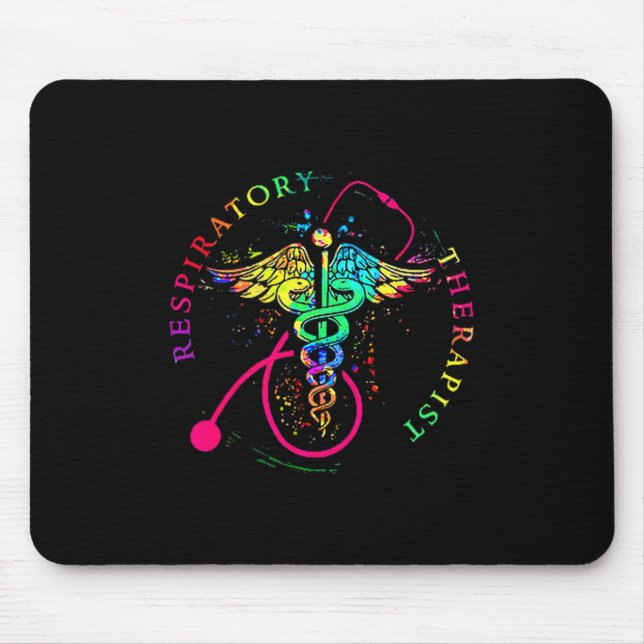 Rt respiratory therapy therapist funny rt care mouse mat (Front)