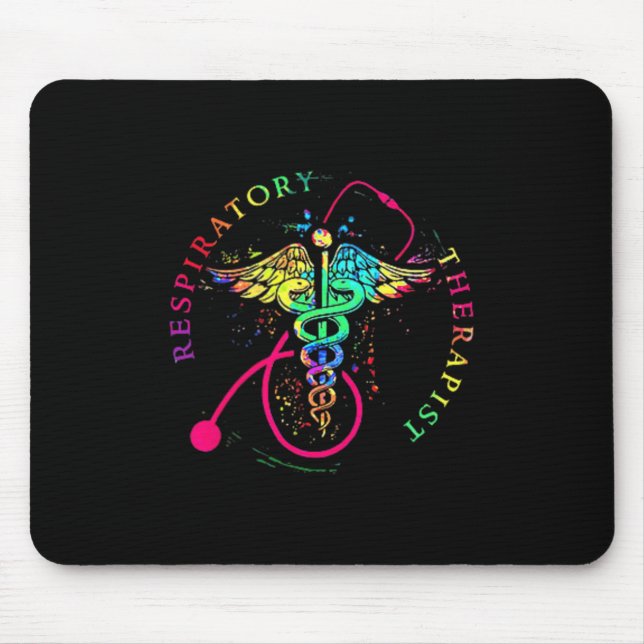 RT Respiratory Therapy Therapist Funny RT Care Mouse Mat (Front)