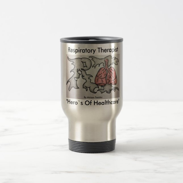 RT-Stainless Steel 15 oz Travel/Commuter Mug  (Center)