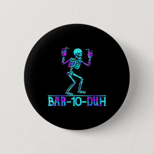 Rtender Halloween R 10 Duh Skeleton Drinking Costu 6 Cm Round Badge