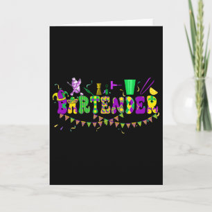 Rtender Mardi Gras Colourful Costume Parades Proud Card
