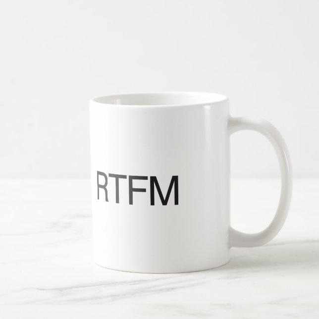 RTFM COFFEE MUG (Right)