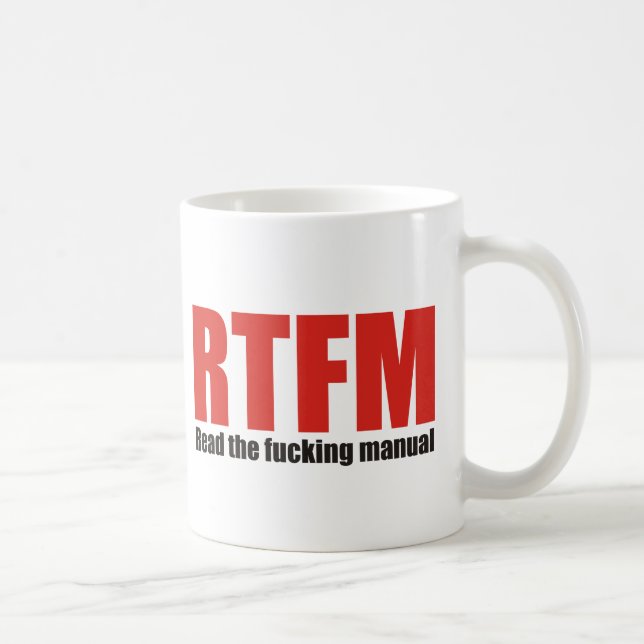 RTFM COFFEE MUG (Right)