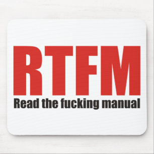 RTFM MOUSE MAT