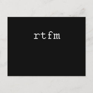 RTFM POSTCARD