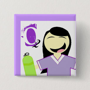 RTgirl 15 Cm Square Badge