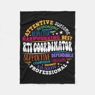 Rti Coordinator Intervention Teacher School Team S Fleece Blanket