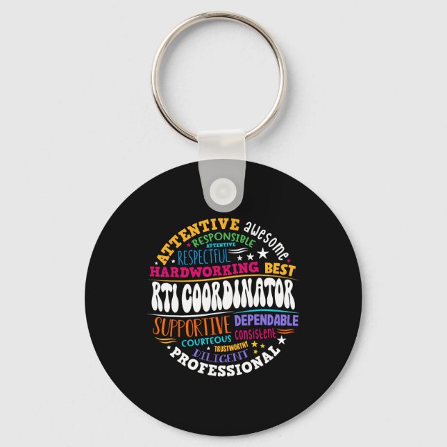 Rti Coordinator Intervention Teacher School Team S Key Ring (Front)