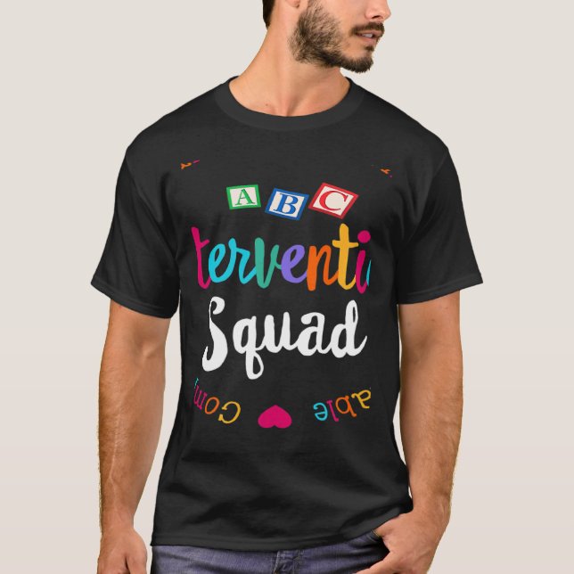 RTI Team Response Teacher Back to School Intervent T-Shirt (Front)
