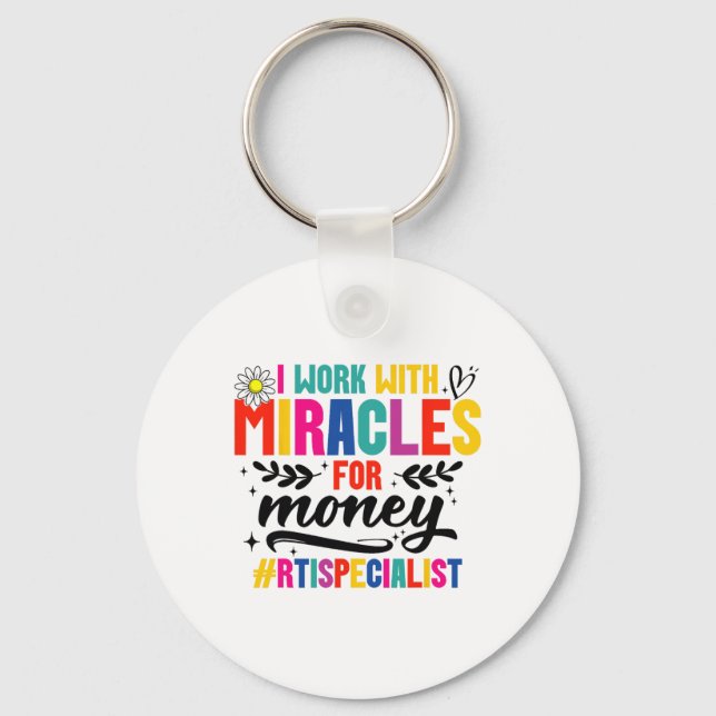 Rti Team Rti Crew Miracle Response Intervention Te Key Ring (Front)