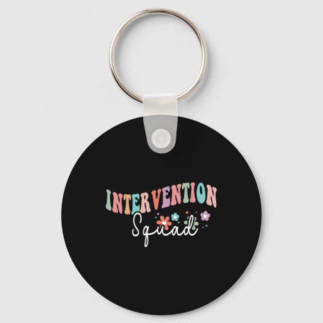 Rti Team Squad Intervention Teacher Ck To School T Key Ring (Front)