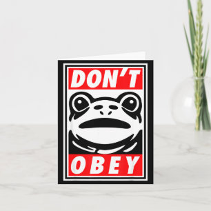 Rtland Frog Don't Obey Card