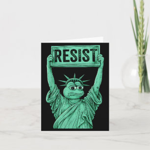 Rtland Frog Funny City Art - Rtland Frog Protest  Card