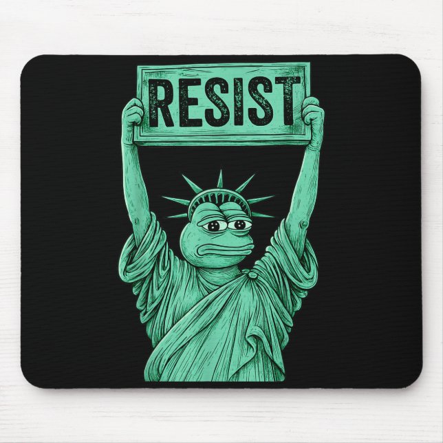 Rtland Frog Funny City Art - Rtland Frog Protest  Mouse Mat (Front)