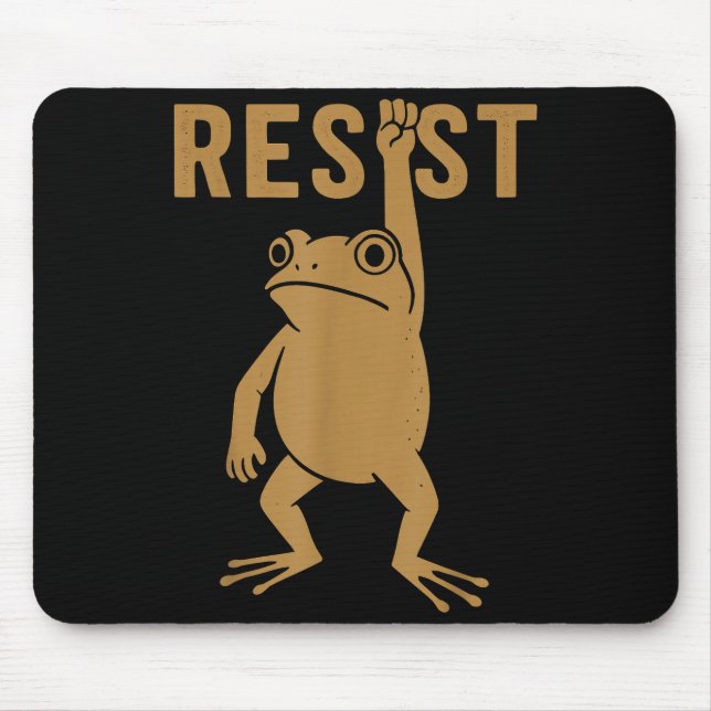 Rtland Frog Funny City Art - Rtland Frog Protest  Mouse Mat (Front)