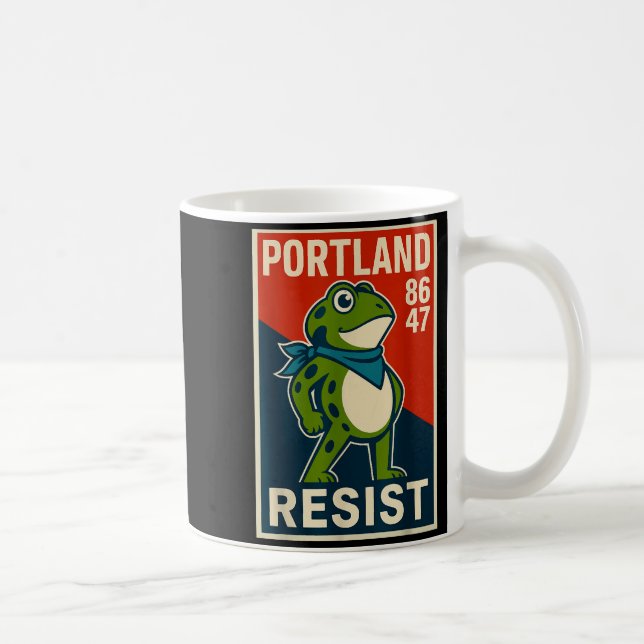 Rtland Frog Protest For Men And Women  Coffee Mug (Right)