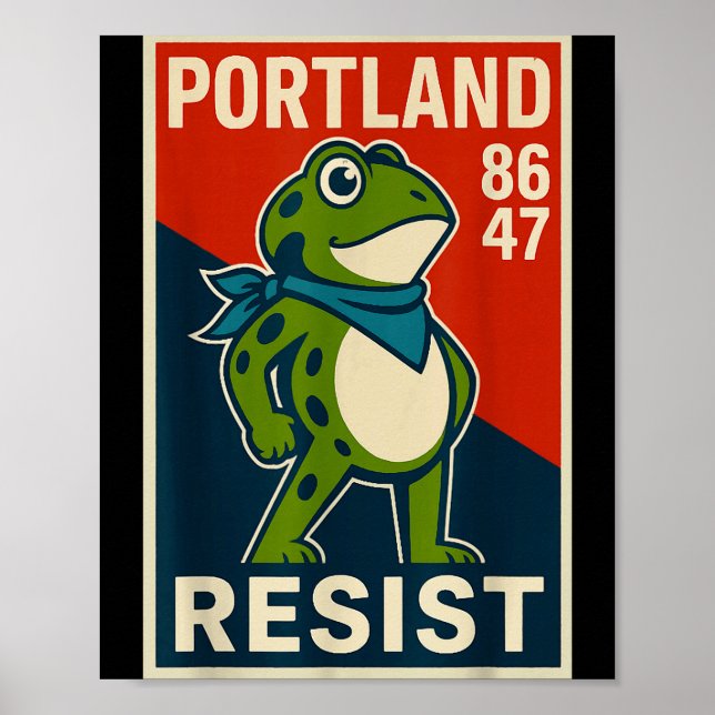 Rtland Frog Protest For Men And Women  Poster (Front)