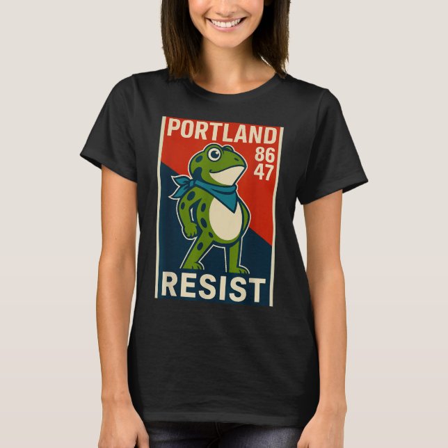 Rtland Frog Protest For Men And Women  T-Shirt (Front)