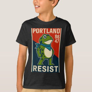 Rtland Frog Protest For Men And Women  T-Shirt