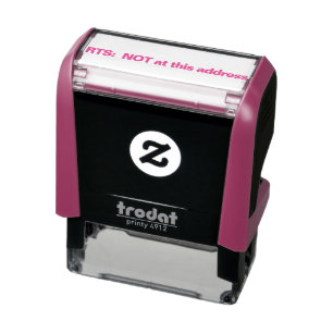 RTS: NOT at this address Self-inking Stamp