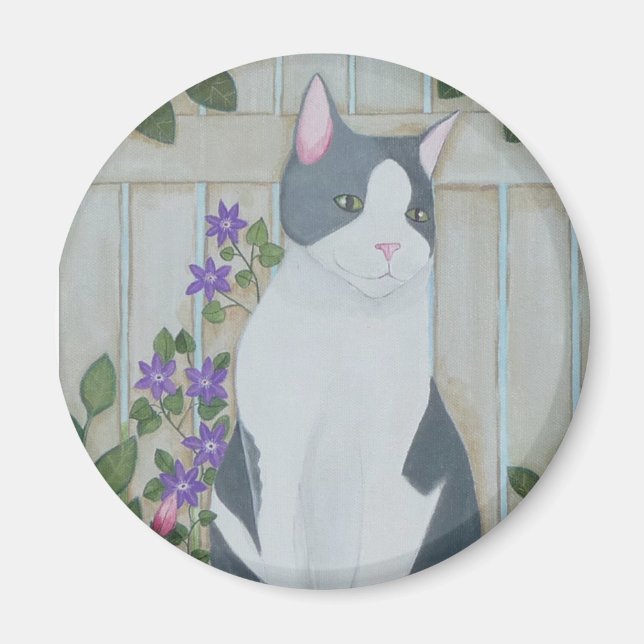 Ru And Roses Circular Magnet (Front)