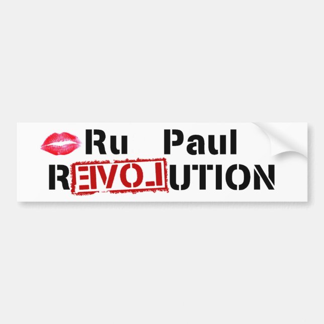 Ru Paul Revolution Bumper Sticker (Front)