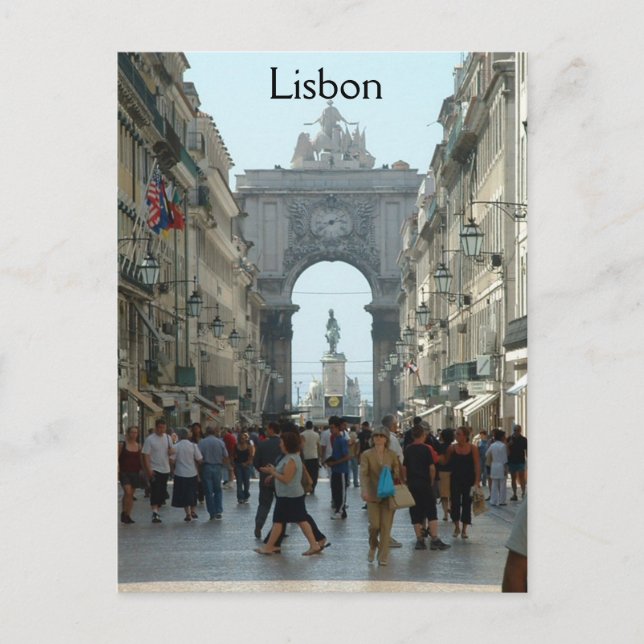 Rua Augusta - Lisbon Postcard (Front)