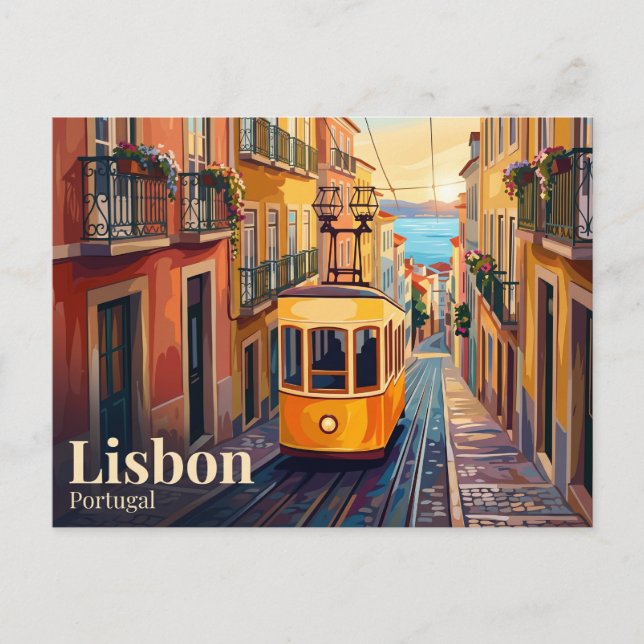 Rua da Bica Portugal Postcard (Front)